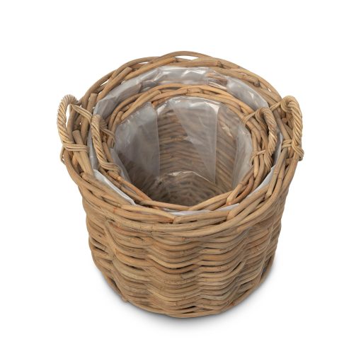 Park Hill Handwoven Rattan Floor Basket - Image 5