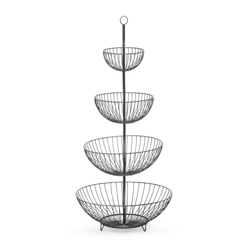 Park Hill 4-Tiered Iron Display Basket Stand