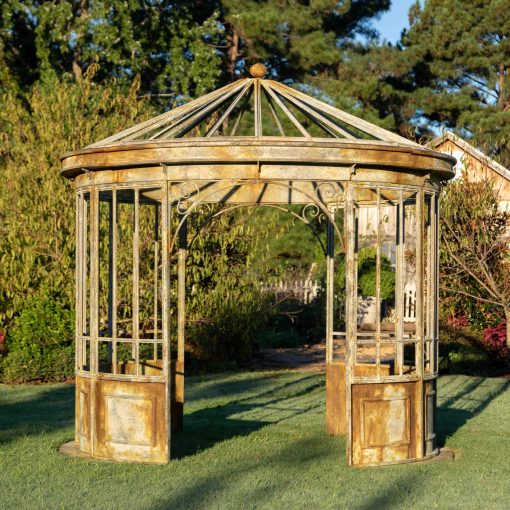 Park Hill Aged Metal Gazebo - Image 3