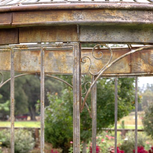 Park Hill Aged Metal Gazebo - Image 8