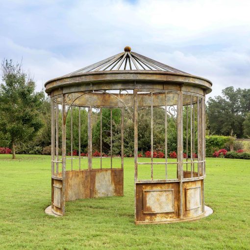 Park Hill Aged Metal Gazebo - Image 4