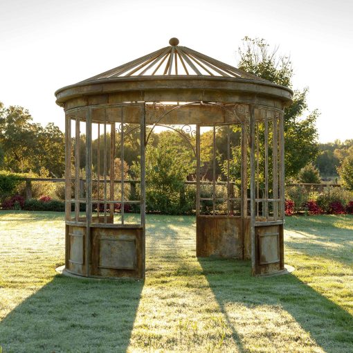 Park Hill Aged Metal Gazebo - Image 5