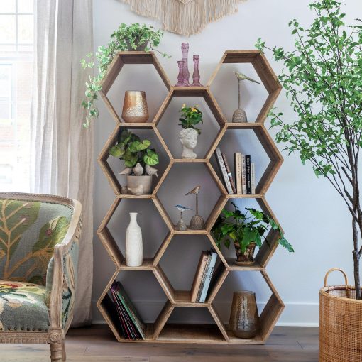 Park Hill Honeycomb Wooden Etagere