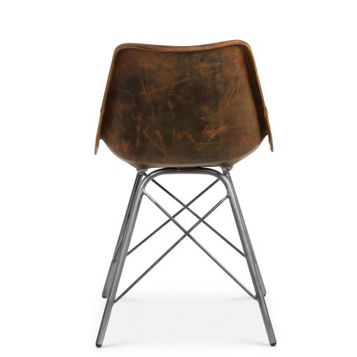 Park Hill Industrial Leather Desk Chair - Image 5