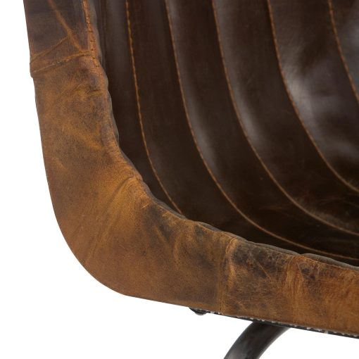 Park Hill Industrial Leather Desk Chair - Image 7