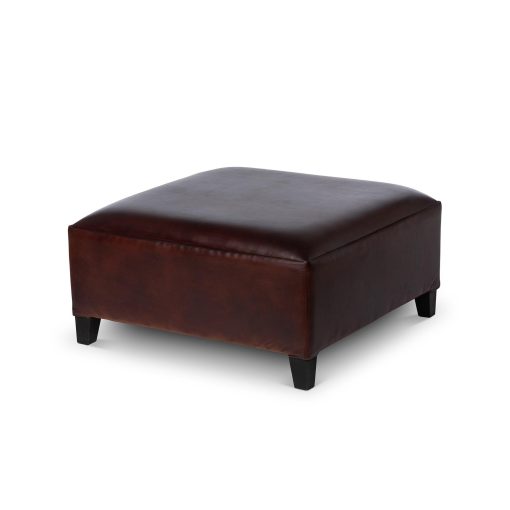 Park Hill Kendall Leather Ottoman