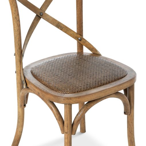 Park Hill Wooden Cross Back Chair (Pair) - Image 6