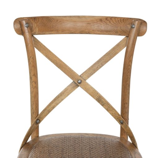 Park Hill Wooden Cross Back Chair (Pair) - Image 7