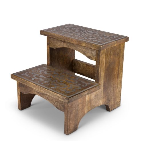 Park Hill Heritage Inlay Wood Step Stool