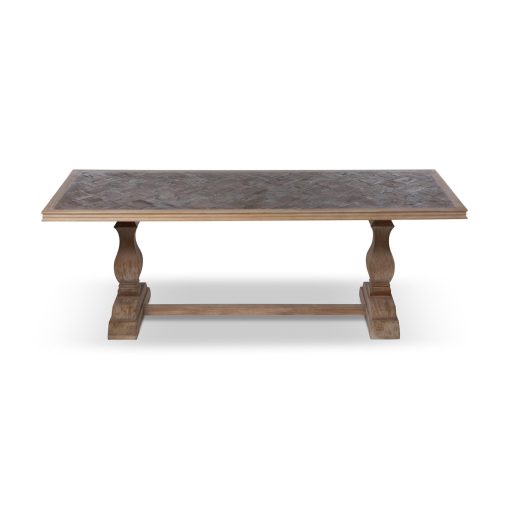 Park Hill Recycled Oak and Poplar Dining Table - Image 2