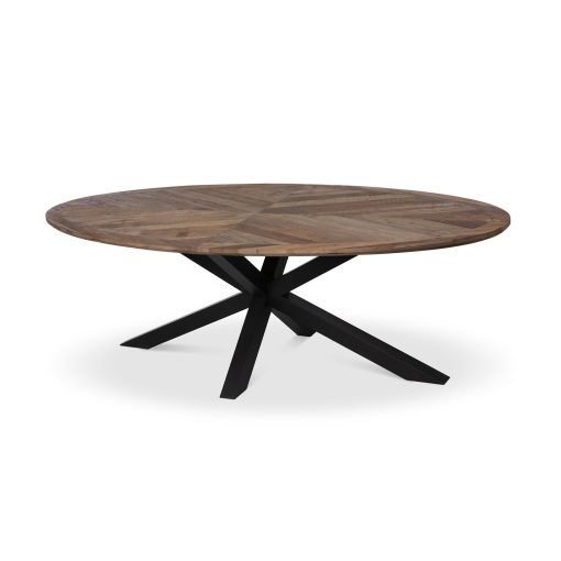 Park Hill Nolan Crossed Leg Oval Dining Table