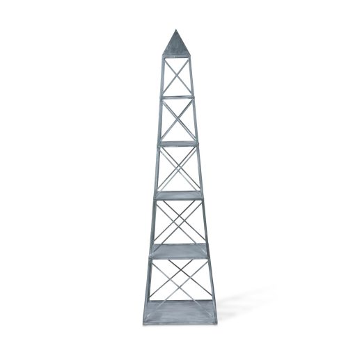 Park Hill Stackable Galvanized Obelisk - Image 3