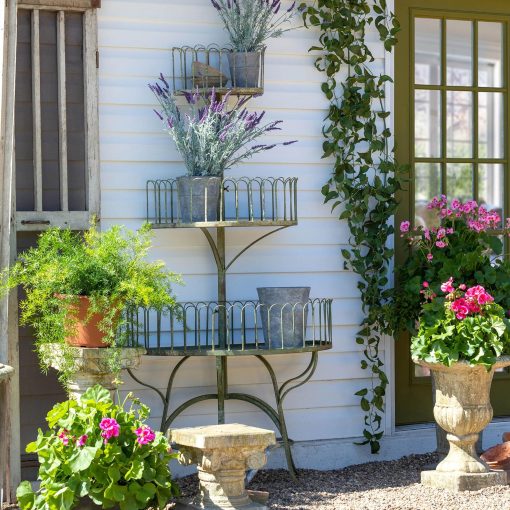 Park Hill Iron Conservatory Tiered Shelf