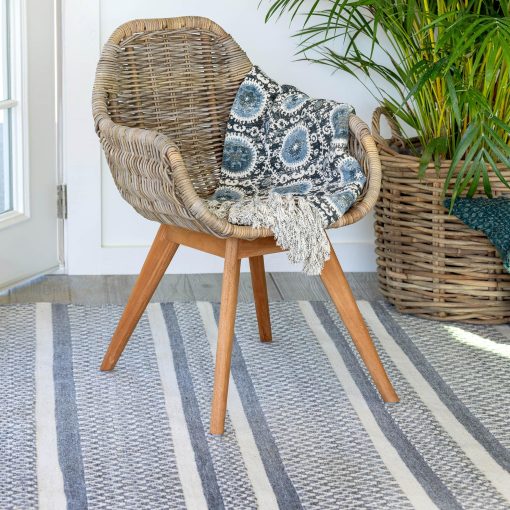 Park Hill Indoor/Outdoor Geometric Stripe Rug - 5' x 8'