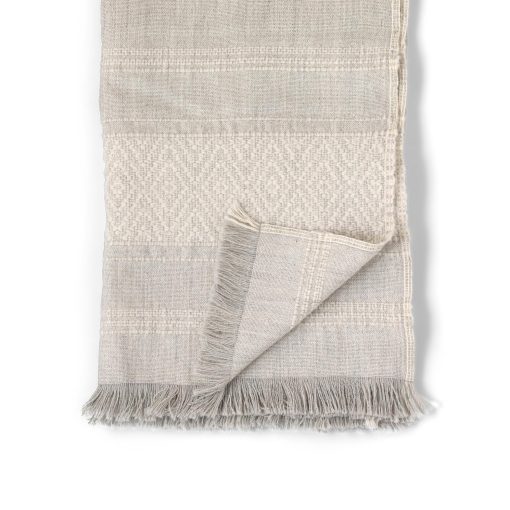 Park Hill Diamond Pattern Alpaca Wool Throw - Image 3