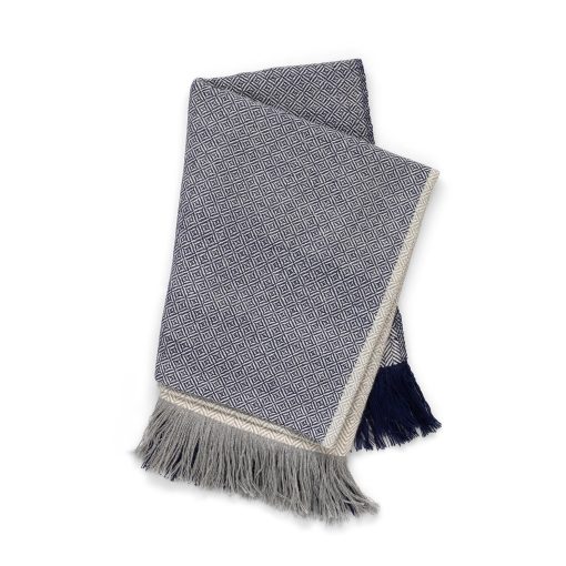 Park Hill Herringbone Pattern Alpaca Wool Throw - Image 4