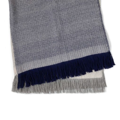 Park Hill Herringbone Pattern Alpaca Wool Throw - Image 5