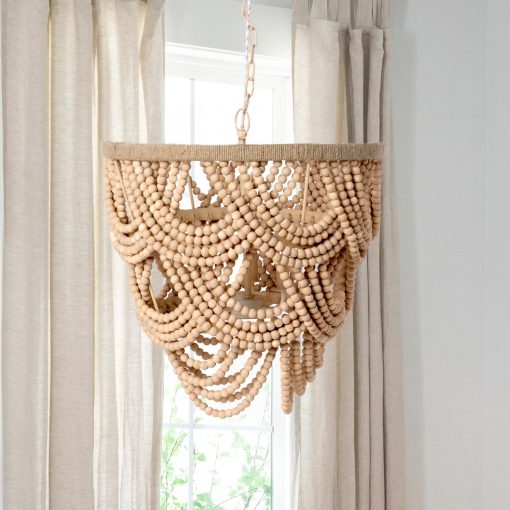 Park Hill Cadence Wood Beaded Chandelier