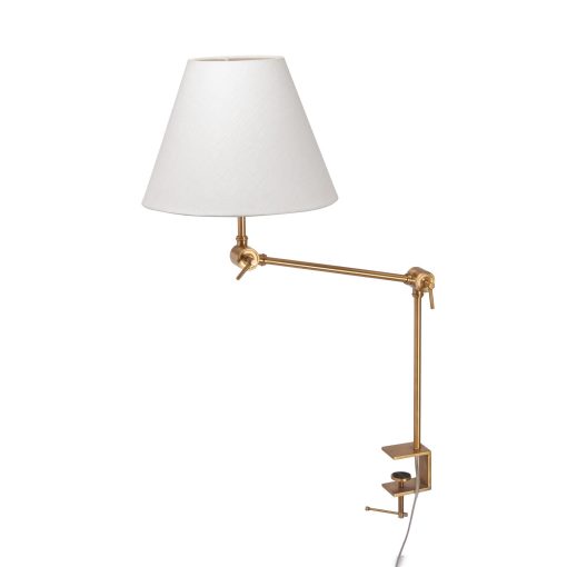 Park Hill Clamp-on Desk Lamp with Fabric Shade