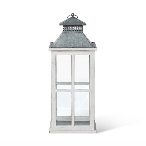 Park Hill Coastal Whitewash Lantern - Image 6