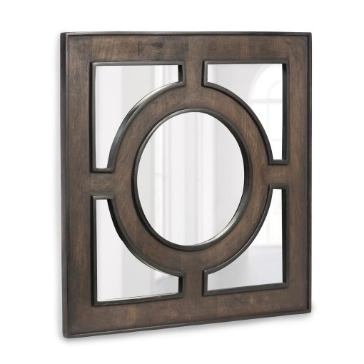 Park Hill Wooden Portal Square Mirror - Image 4