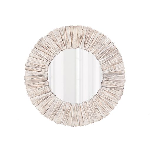 Park Hill Wood Slat Round Mirror