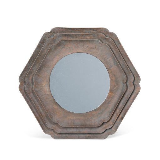 Park Hill Round Hex Layered Mirror