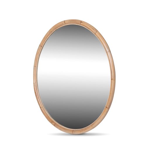 Park Hill Bamboo Frame Round Mirror - Image 2