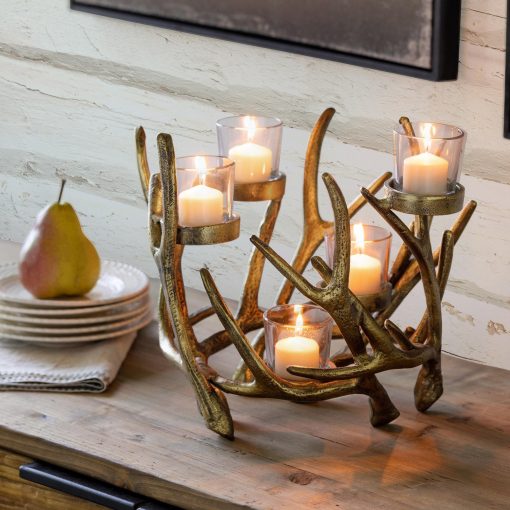 Park Hill Antler Cast Aluminum Centerpiece x 5