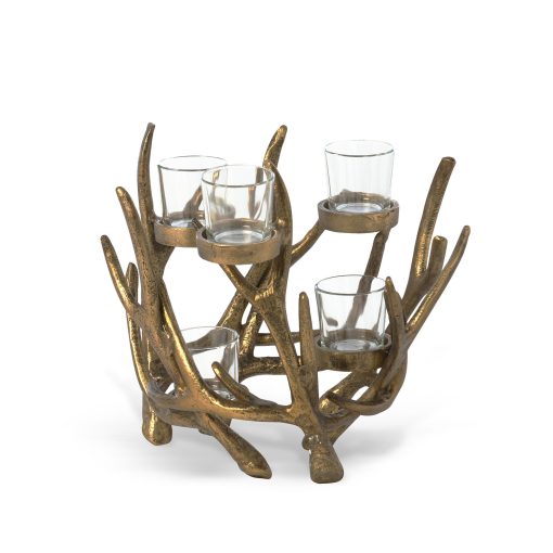 Park Hill Antler Cast Aluminum Centerpiece x 5 - Image 3