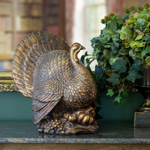 Park Hill Bronze Turkey Centerpiece