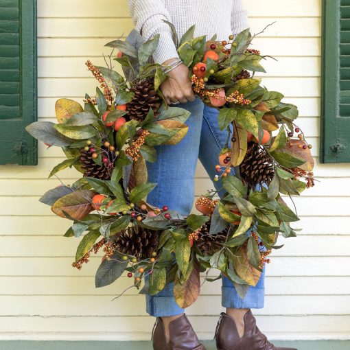 Park Hill Autumn Persimmon Wreath