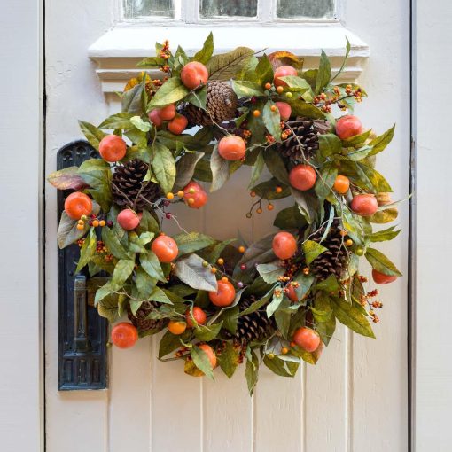 Park Hill Autumn Persimmon Wreath - Image 2