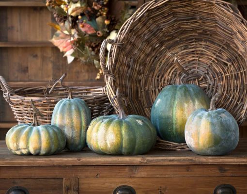 Park Hill Early Green Pumpkin Collection - Set of 5 - Image 2