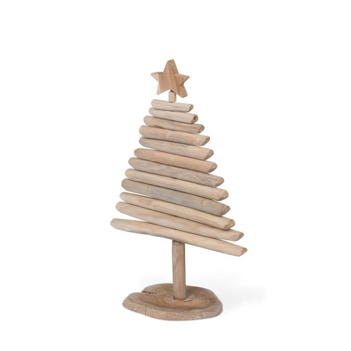 Park Hill Rustic Teak Wood Christmas Tree