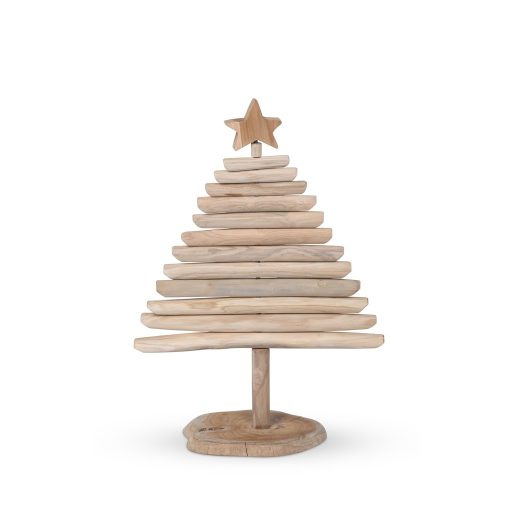 Park Hill Rustic Teak Wood Christmas Tree - Image 2