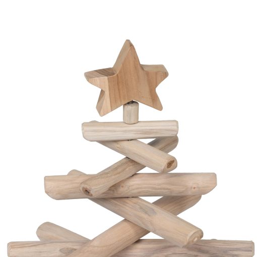 Park Hill Rustic Teak Wood Christmas Tree - Image 5