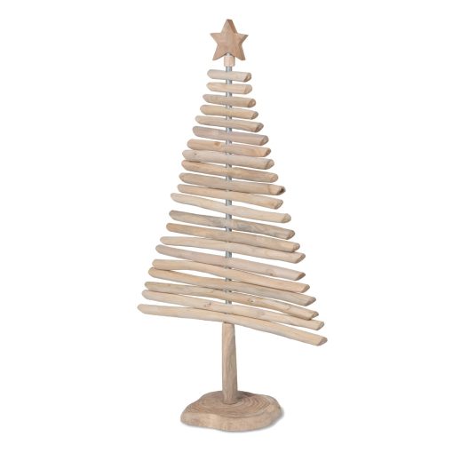 Park Hill Rustic Teak Wood Christmas Tree - Image 6