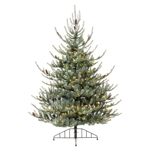 Park Hill Blue Spruce Half Christmas Tree - 7.5' - Image 3