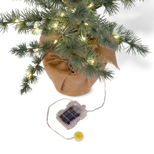 Park Hill Blue Cedar Tree with Micro Lights - 48" - Image 5