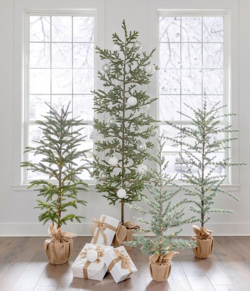 Park Hill Blue Cedar Tree with Micro Lights - 48" - Image 2