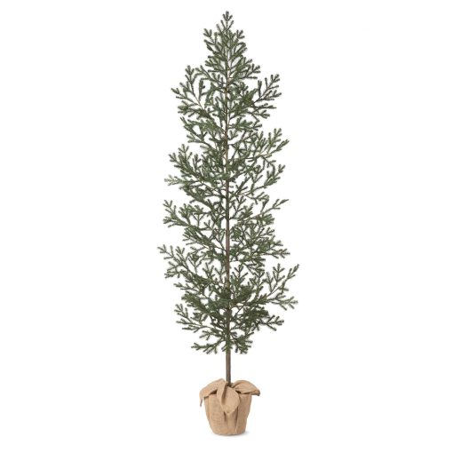 Park Hill Noble Fir Front Porch Tree in Burlap Bag - 90" - Image 3