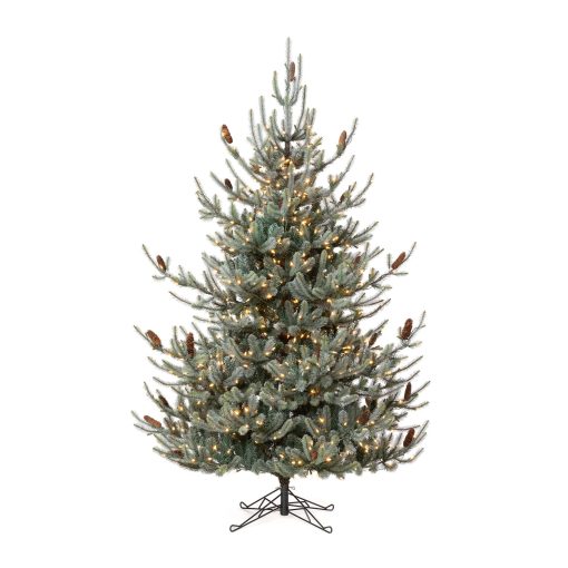 Park Hill Blue Spruce Christmas Tree 7.5' Clear and Multi Lights - Image 5