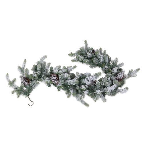 Park Hill Blue Spruce Garland LED with Snow 6' - Image 2