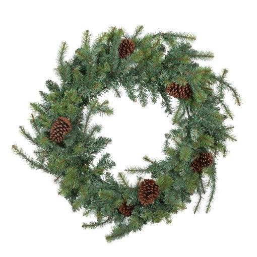 Park Hill Blue Spruce Wreath with LED Lights - Image 8