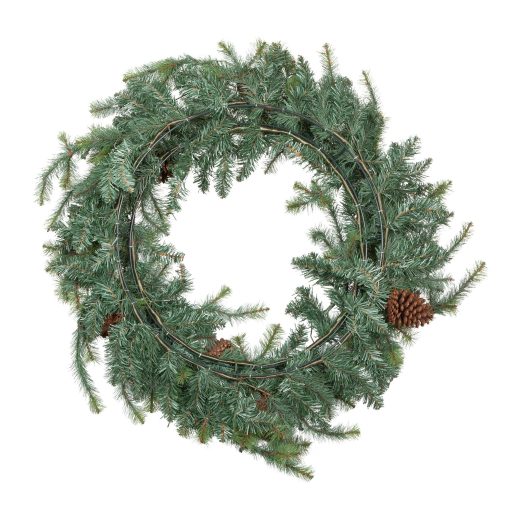 Park Hill Blue Spruce Wreath with LED Lights - Image 9