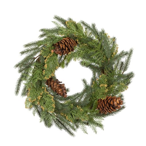 Park Hill Mixed Evergreen Wreath - Image 3