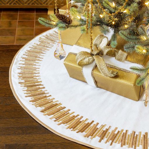 Park Hill Golden Splendor Velvet Tree Skirt