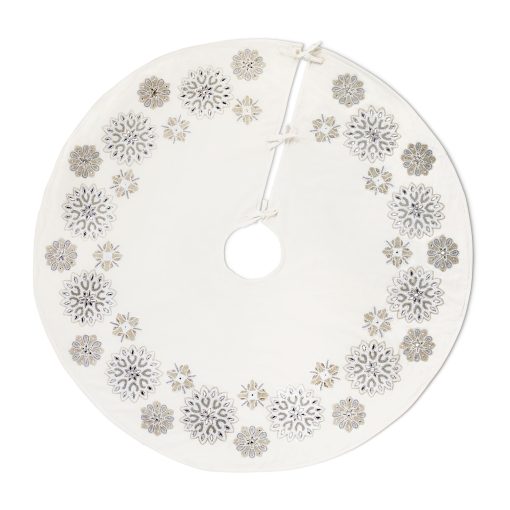 Park Hill White Frost Tree Skirt - Image 2