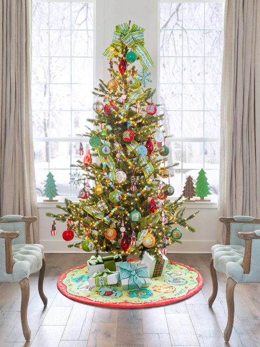 Park Hill 12 Days of Christmas Embroidered Tree Skirt